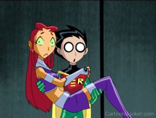 Robin And Starfire Looking Shocked-ppu9822