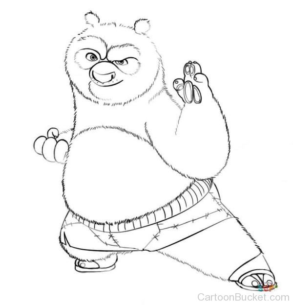 Sketch Of Po Panda