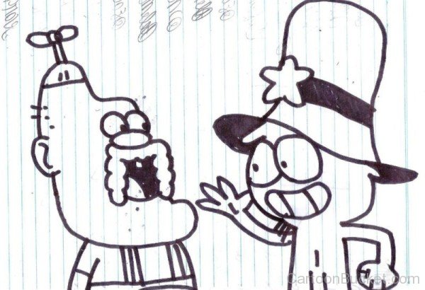 Sketch Of Uncle Grandpa And Wander-tca2314