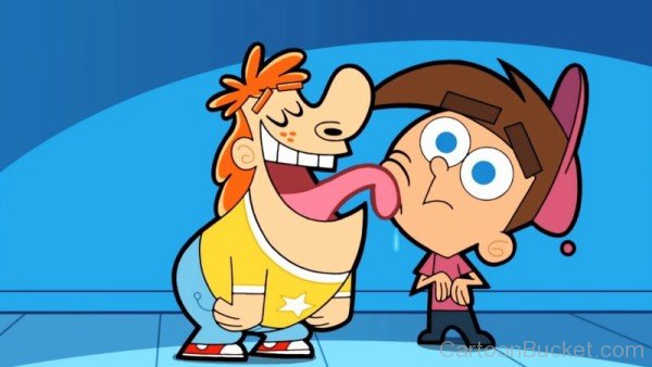 Sparky Licking Timmy's Face-yb311