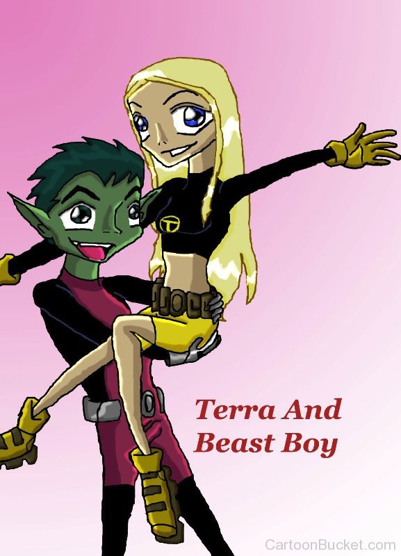 Terra And Beast Boy-tgg460