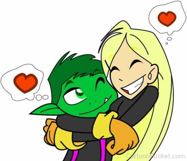 Terra Hugging Beast Boy-tgg461