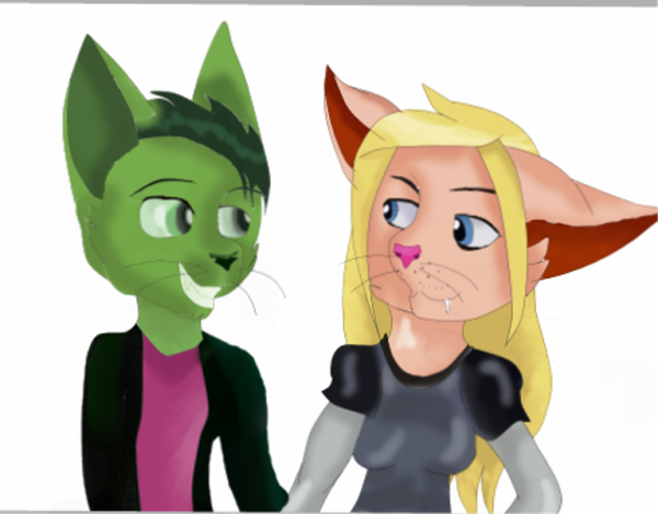 Terra With Beast Boy-tgg462