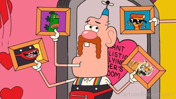 Uncle Grandpa Holding Frame Pictures-tca2324