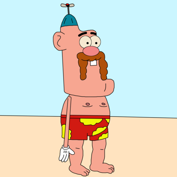 Uncle Grandpa In Beach-tca2328