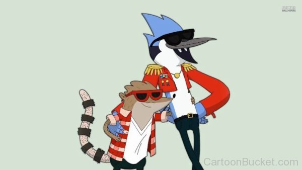 Rigby And Mordecai Looking Dashing