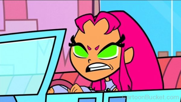 Starfire Driving Car Angrily