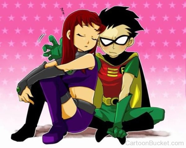 Starfire Feeling Relax With Robin