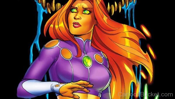 Starfire Looking Serious