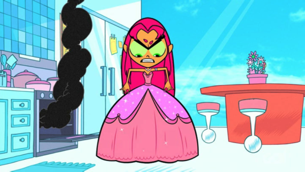 Starfire Looking Very Angry