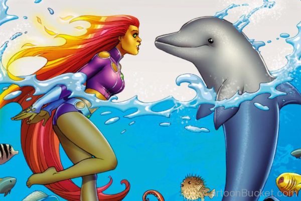 Starfire With Dolphine