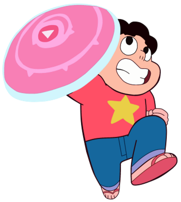 Steven Universe Holding His Shield