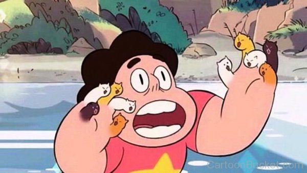 Steven Universe Showing His Fingures