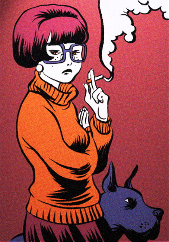 Velma Smoking Cigarette