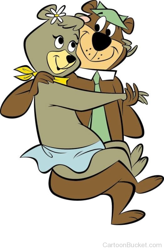 Yogi Bear Holding Cindy Bear