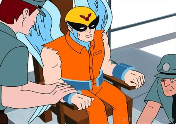 Harvey Birdman Sitting On Chair