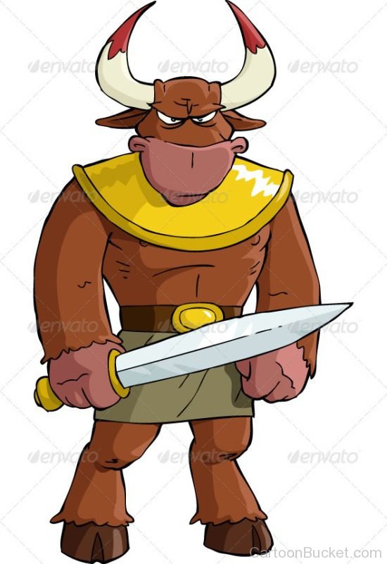 Minotaur With Sword