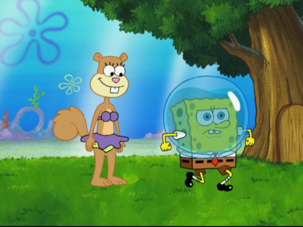 Sandy Cheeks And Spongbob