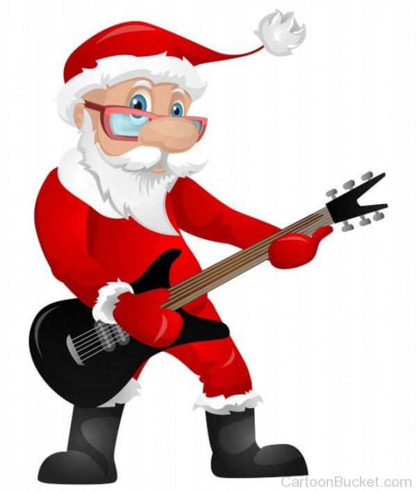 Santa Playing Guitar