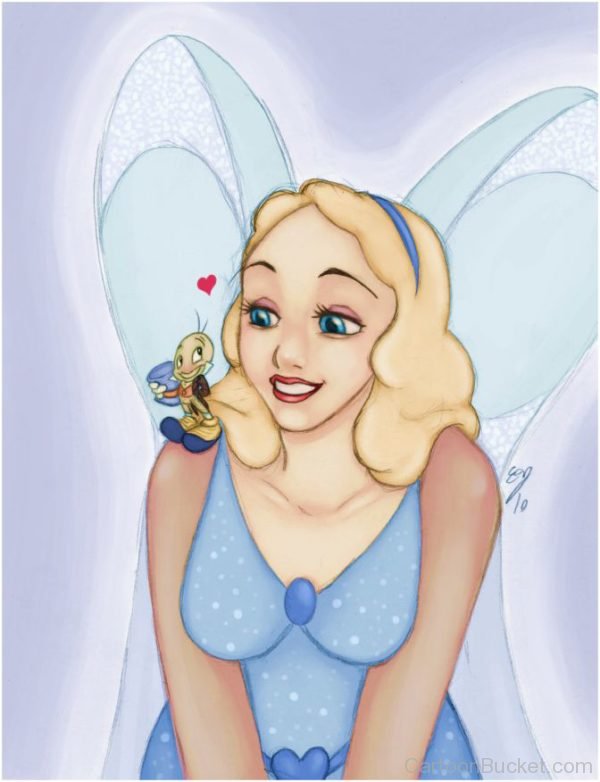 Blue Fairy Smiling