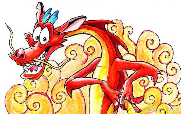 Drawing Of Mushu