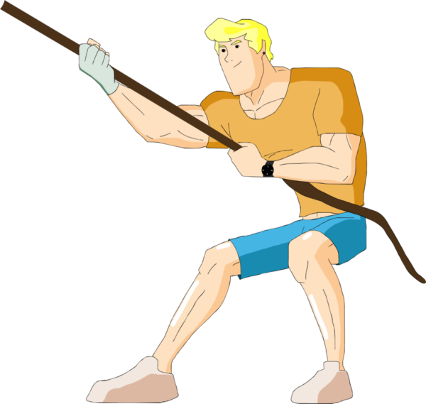 Fred Jones Holding Rope