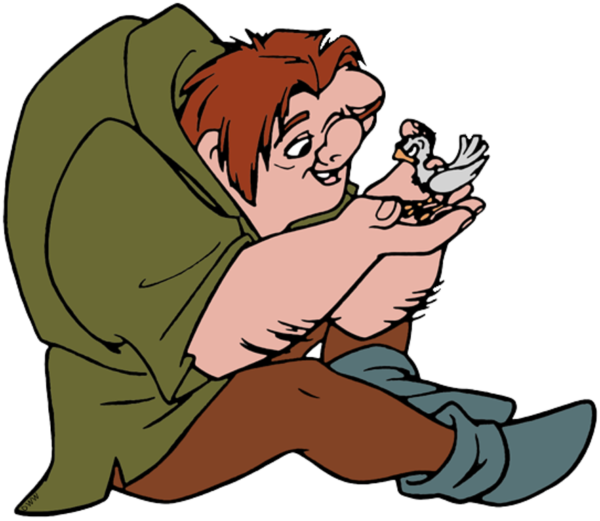 Quasimodo Sitting Down