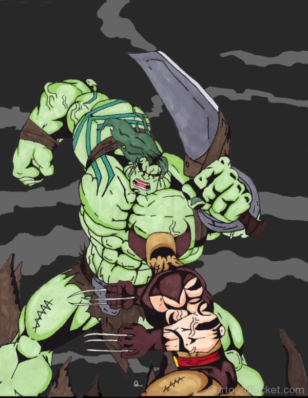 Skaar Showing Punch