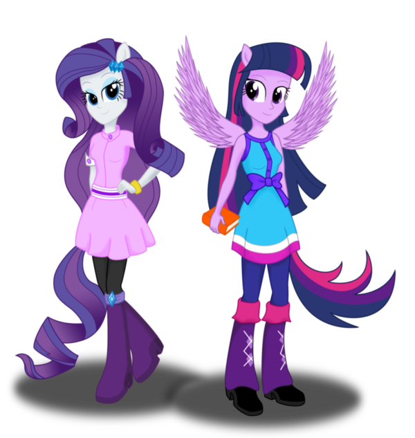 Twilight And Rarity Redraw