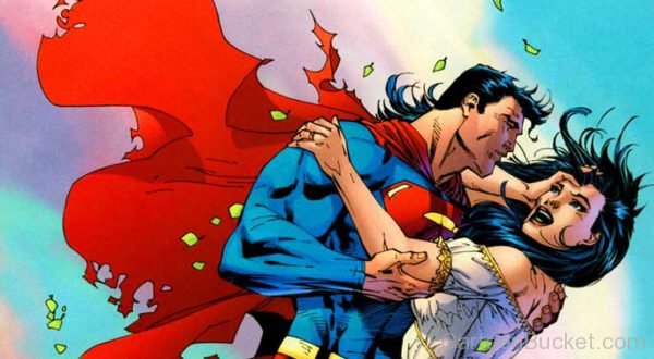 Superman Holding Beautiful GIrl