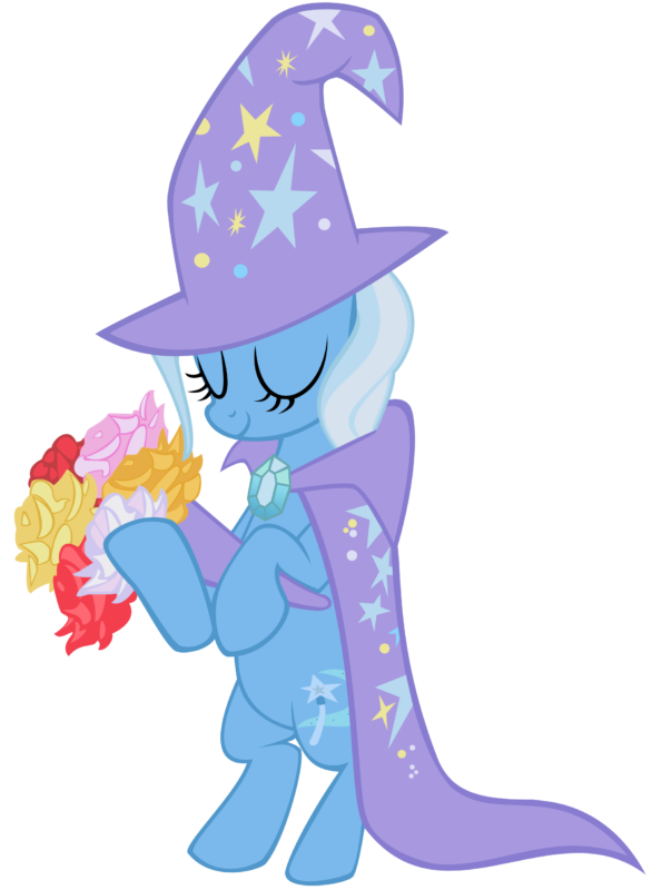 Trixie Holding Flower